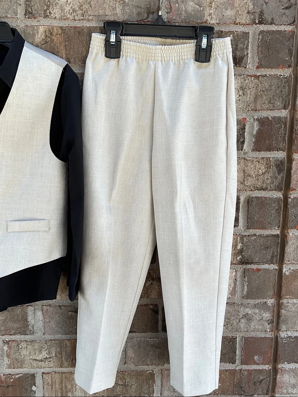 Take 50% OFF- 3pcs Boys Cream Vest & Pants Suit Set with Black Shirt, Size-6